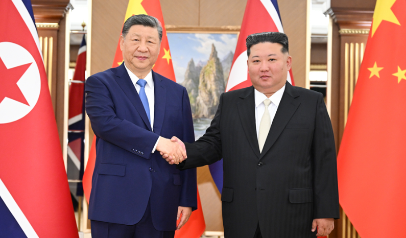 习近平同金正恩举行会谈