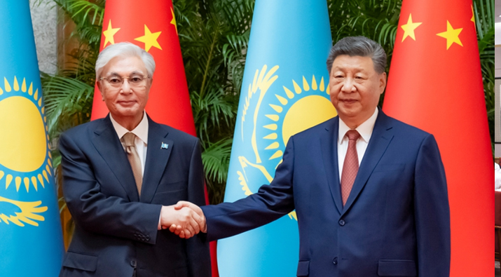 习近平会见哈萨克斯坦总统托卡耶夫