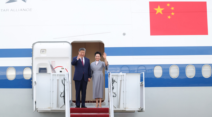 习近平抵达华盛顿对美国进行国事访问